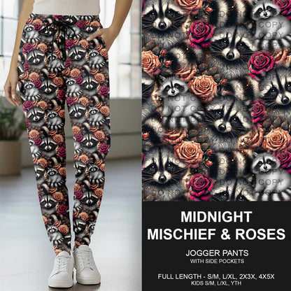 B269 - Preorder Midnight Mischief and Roses Joggers (Closes 12/28. ETA early March)