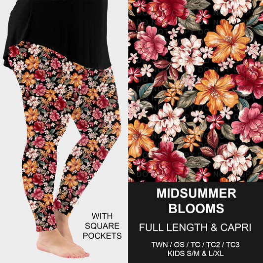 B310 - Preorder Midsummer Blooms Leggings w/ Pockets (Closes 8/30. ETA: late Oct.)