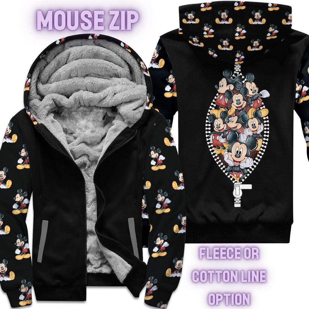 JACKET RUN 14-MOUSE ZIP-FLEECE OR COTTON LINER-PREORDER CLOSING 12/16