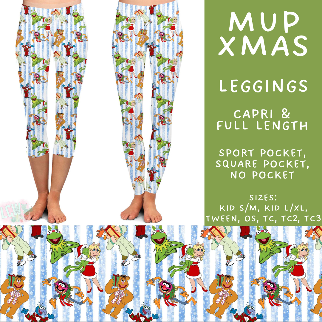 Batch #598 - Magical Character Christmas 2 - Closes 10/14 - ETA early Dec - Mup Xmas Full and Capri Length Leggings