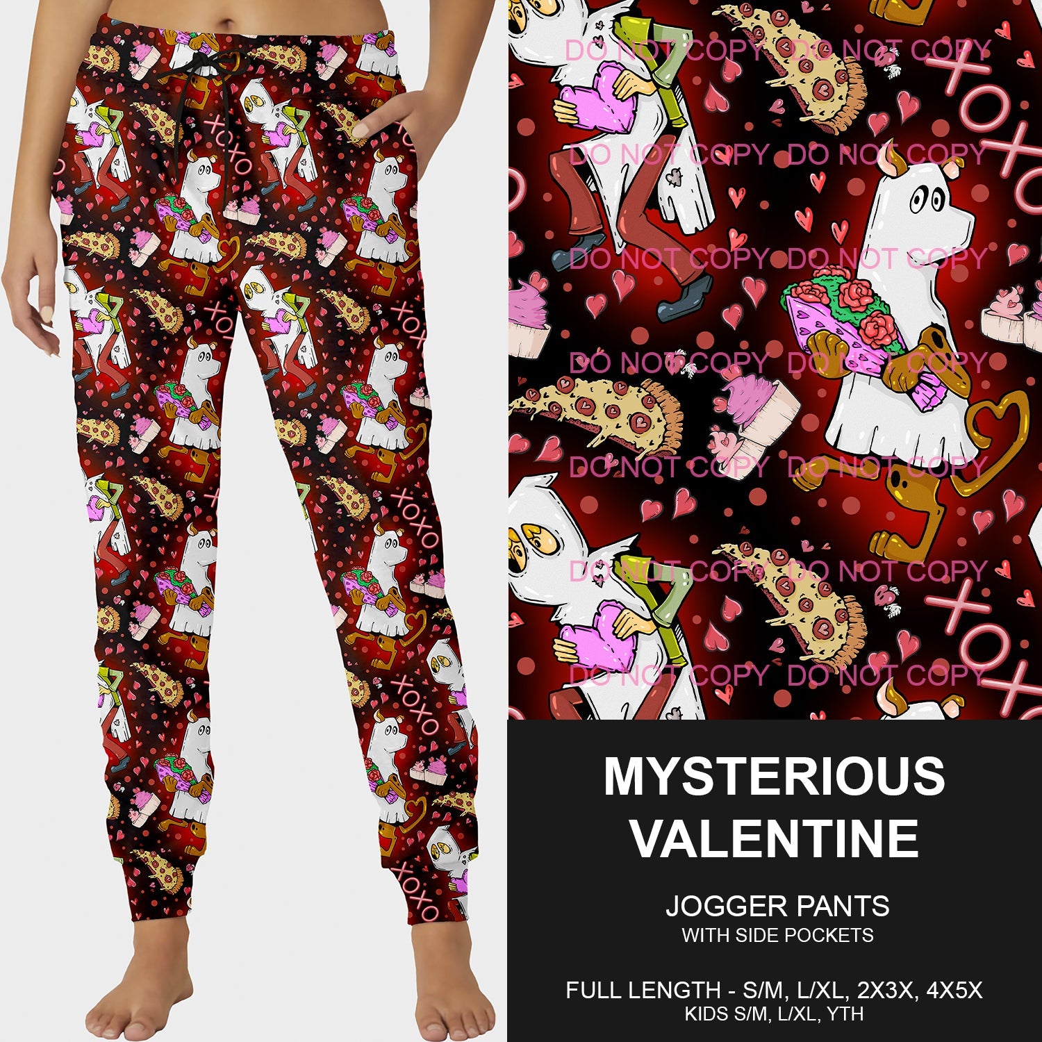 B197 - Preorder Mysterious Valentine Joggers (Closes 12/01. ETA late Jan.)