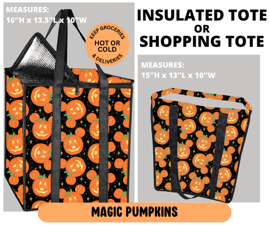 Preorder! Closes 6/29. ETA Sept. Magic Pumpkins Shopping & Insulated Tote