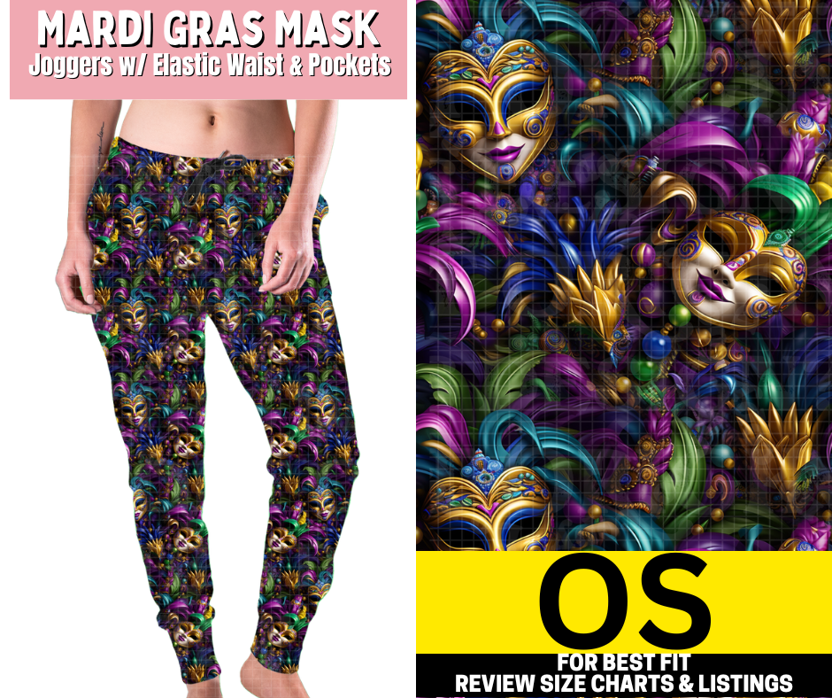 Mardi Gras Mask Joggers