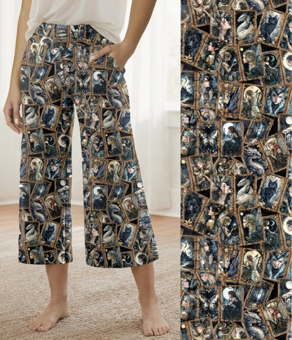 RTS - Midnight Fairy Capri Lounge Pants with Pockets
