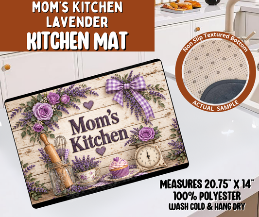 Preorder! Closes 10/19. ETA Jan. Mom's Kitchen Lavendar Kitchen Mat