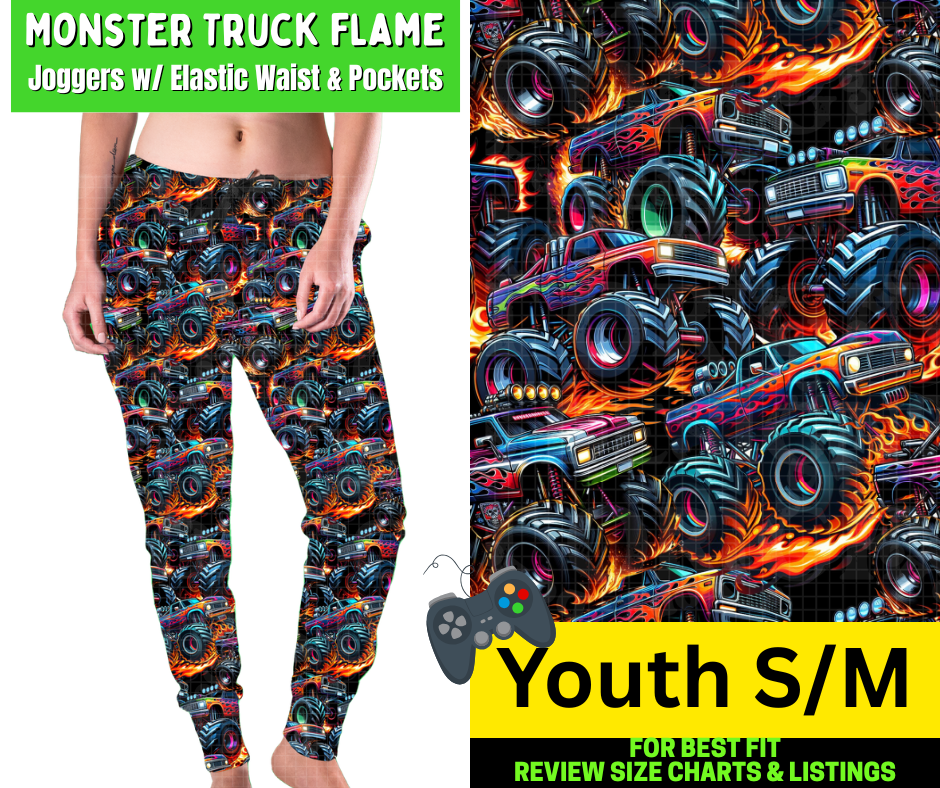 Monster Truck Flame Joggers