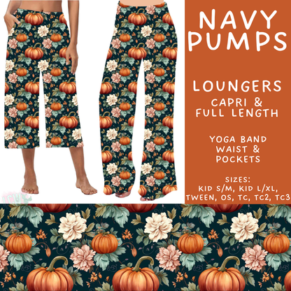 Batch #582 - Hello Fall 3 - Closes 9/7 - ETA early Nov - Navy Pumps Capri and Full Length Loungers