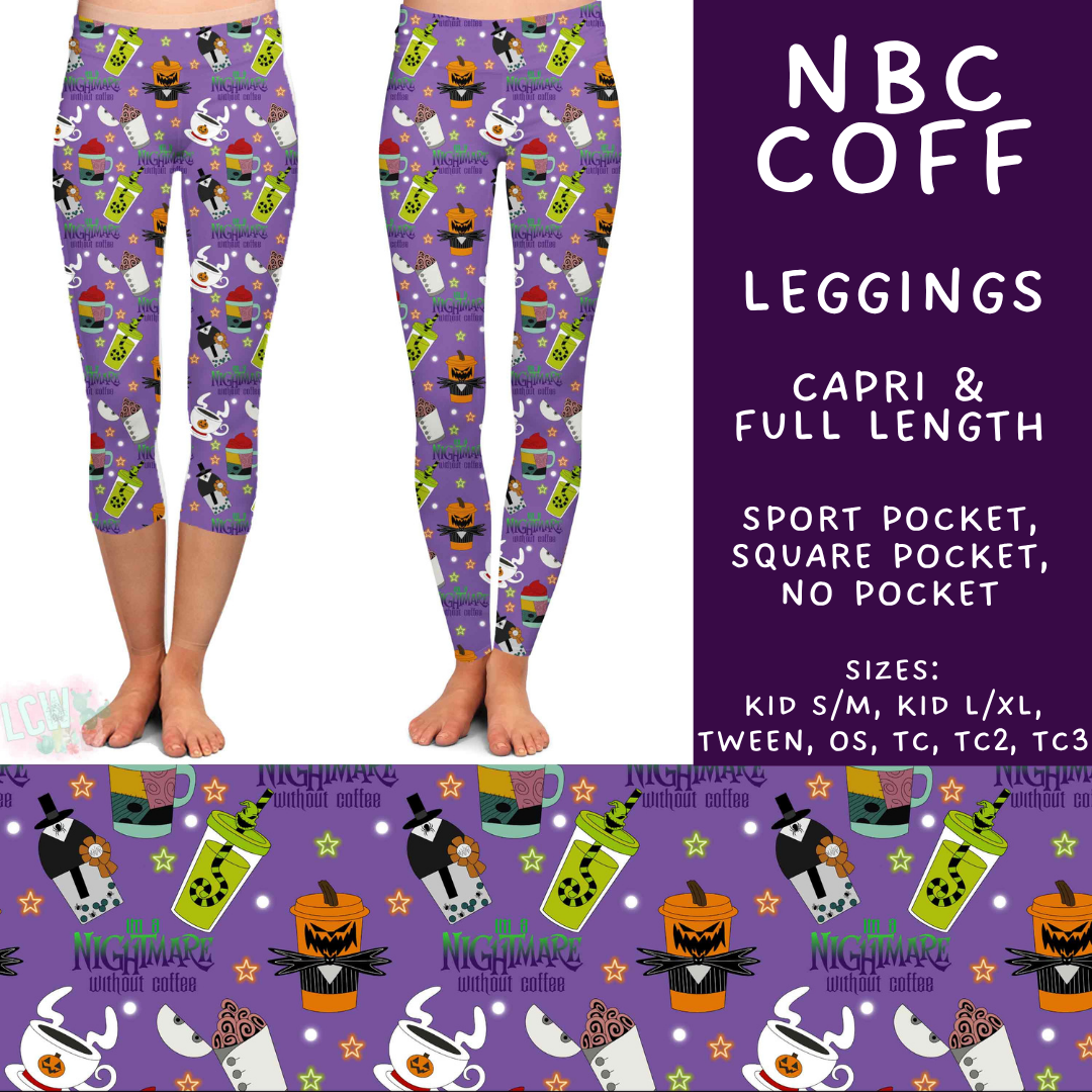 Batch #575 - Fun Run 26 - Closes 8/26 - ETA late October - NBC Coff Full and Capri Length Leggings