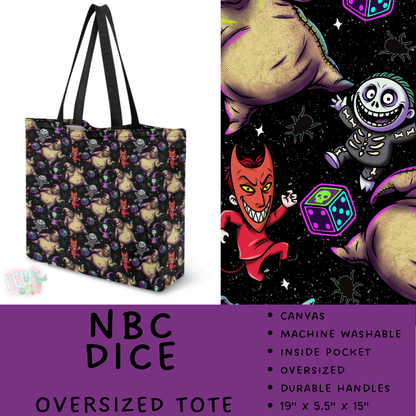 Batch #609 - Travel Collection 2 - Closes 11/6 - ETA early Jan - NBC Dice Oversized Totes