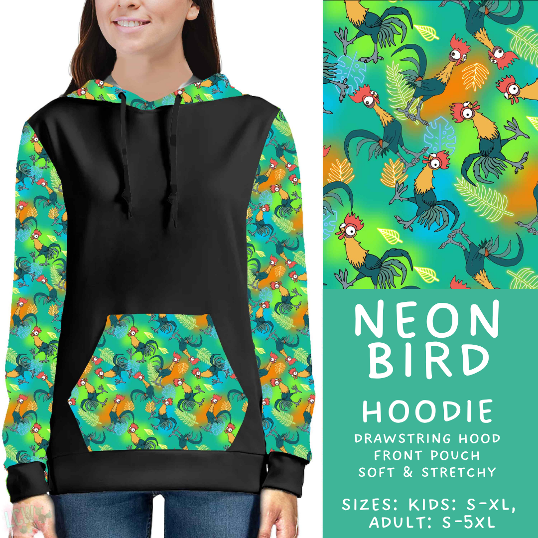 Batch #585 - Magical Faves 24 - Closes 9/14 - ETA mid Nov - Neon Bird Hoodie