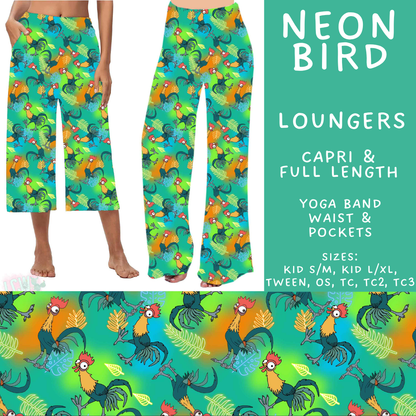 Batch #585 - Magical Faves 24 - Closes 9/14 - ETA mid Nov - Neon Bird Capri and Full Length Loungers