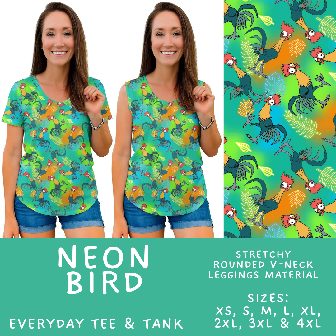Batch #585 - Magical Faves 24 - Closes 9/14 - ETA mid Nov - Neon Bird Everyday Tank & Tee
