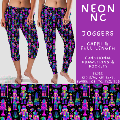 Batch #595 - Christmas Spirit 2 - Closes 10/7 - ETA early Dec - Neon NC Full and Capri Length Joggers
