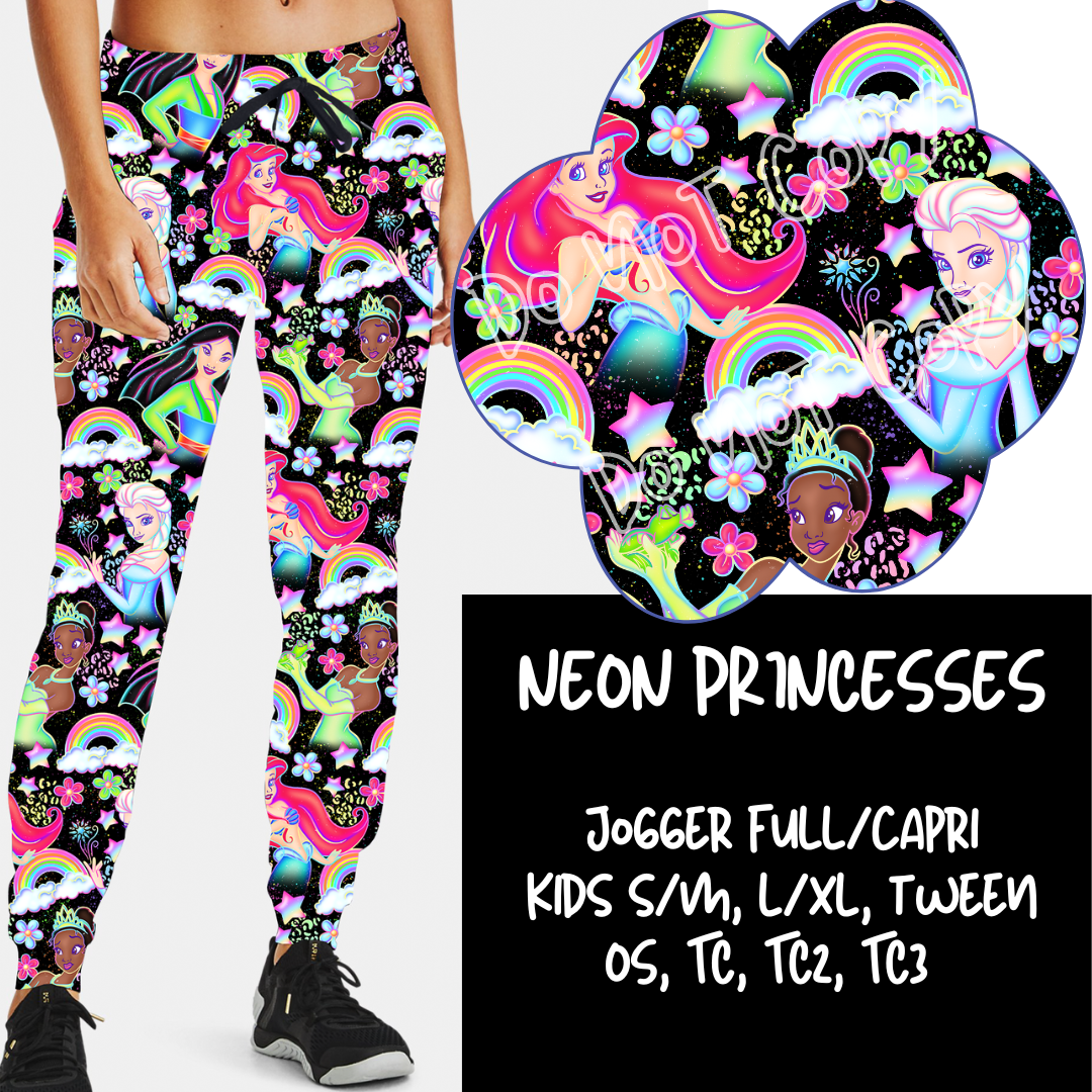 NEON PRINCESSES - BATCH 80 - JOGGER/CAPRI PREORDER CLOSING 10/27 ETA MID DEC