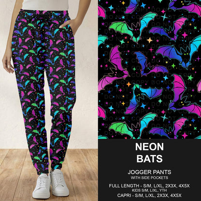 B297 - Preorder Neon Bats Joggers (Closes 6/28. ETA: early Sept.)