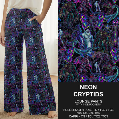 B320 - Preorder Neon Cryptids Lounge Pants (Closes 11/08. ETA: mid Jan.)