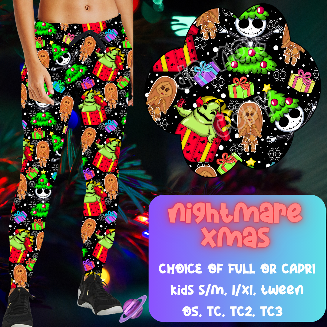 NIGHTMARE XMAS - CHRISTMAS RUN - JOGGER/CAPRI PREORDER CLOSING 9/29