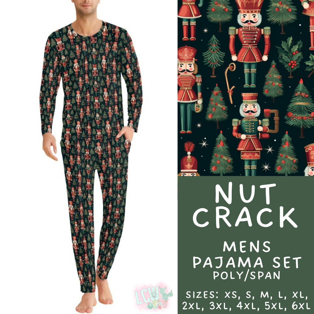 Batch #584 - Christmas Family Pajamas - Closes 9/11 - ETA mid Nov - Nut Crack Men's Pajama Set