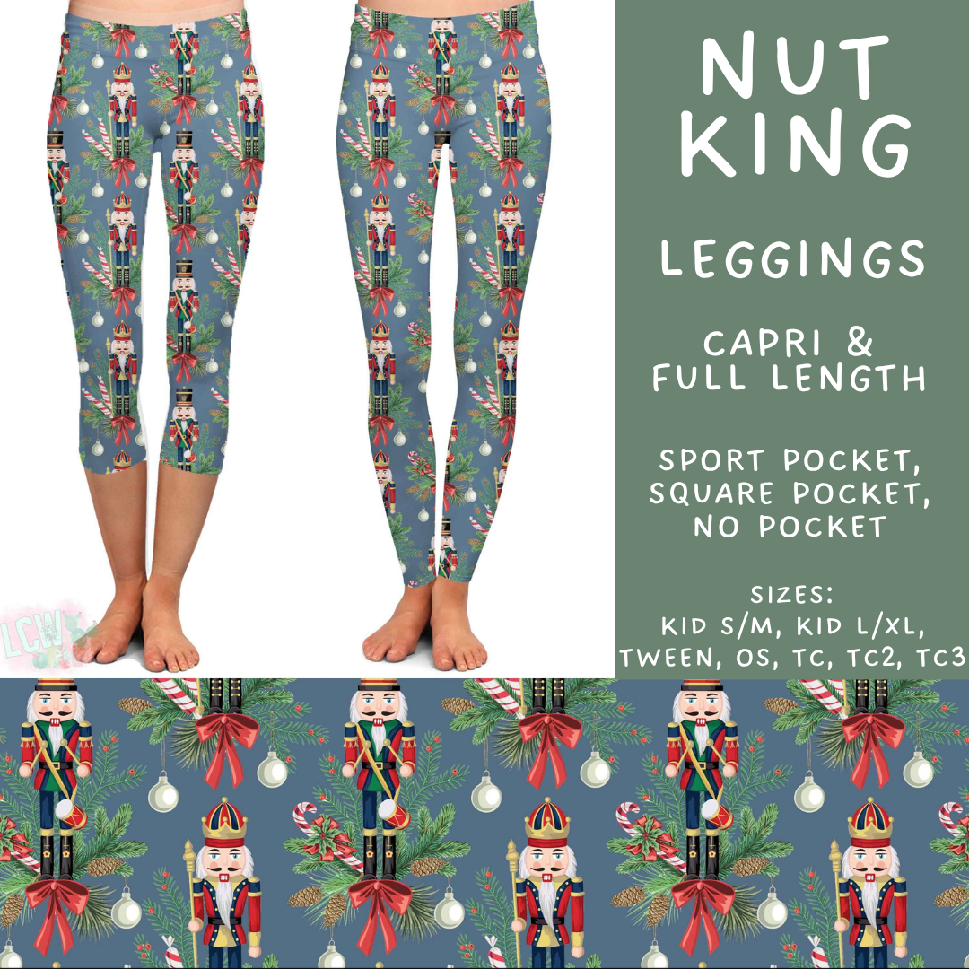 Batch #600 - Jingle all the Way 2 - Closes 10/19 - ETA early/mid Dec - Nut King Full and Capri Length Leggings