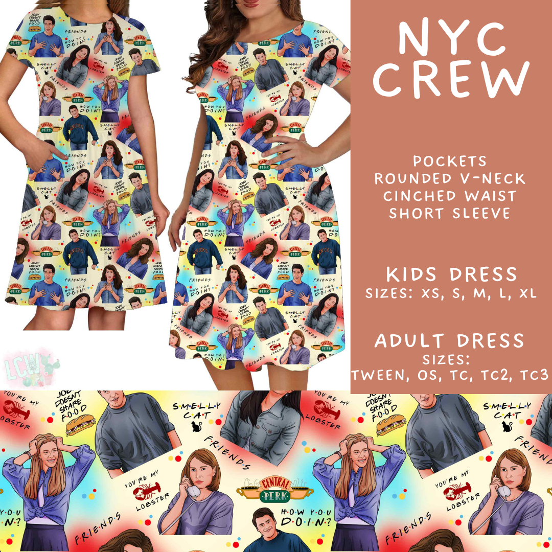 Batch #592 -  Fun Run 27 - Closes 9/30 - ETA late Nov - NYC Crew Adult & Kids Dresses