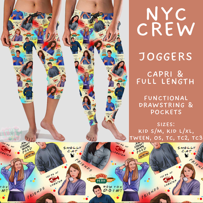 Batch #592 -  Fun Run 27 - Closes 9/30 - ETA late Nov - NYC Crew Full and Capri Length Joggers
