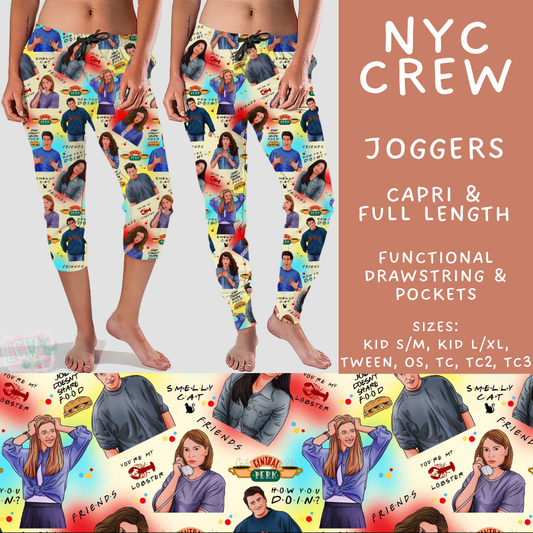 Batch #592 -  Fun Run 27 - Closes 9/30 - ETA late Nov - NYC Crew Full and Capri Length Joggers