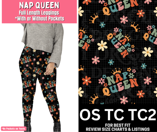 Nap Queen Full Length Leggings w/ Pockets