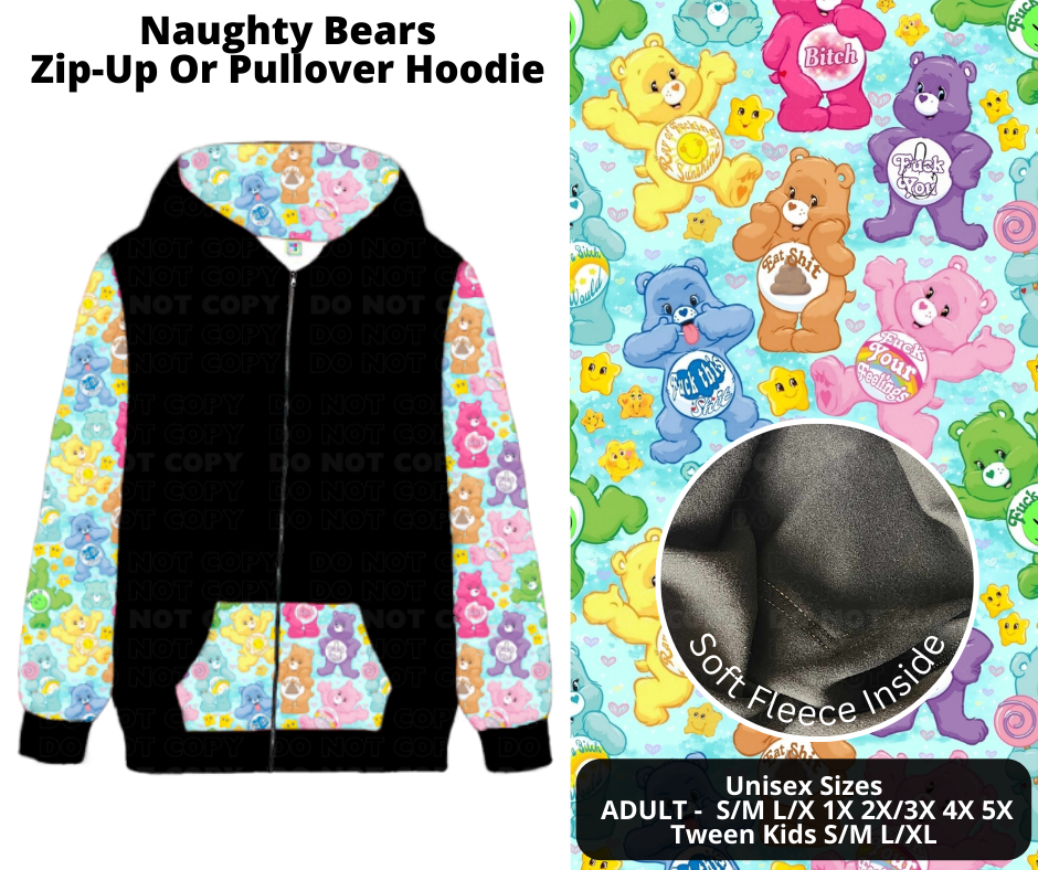 Naughty Bears Zip-Up Hoodie