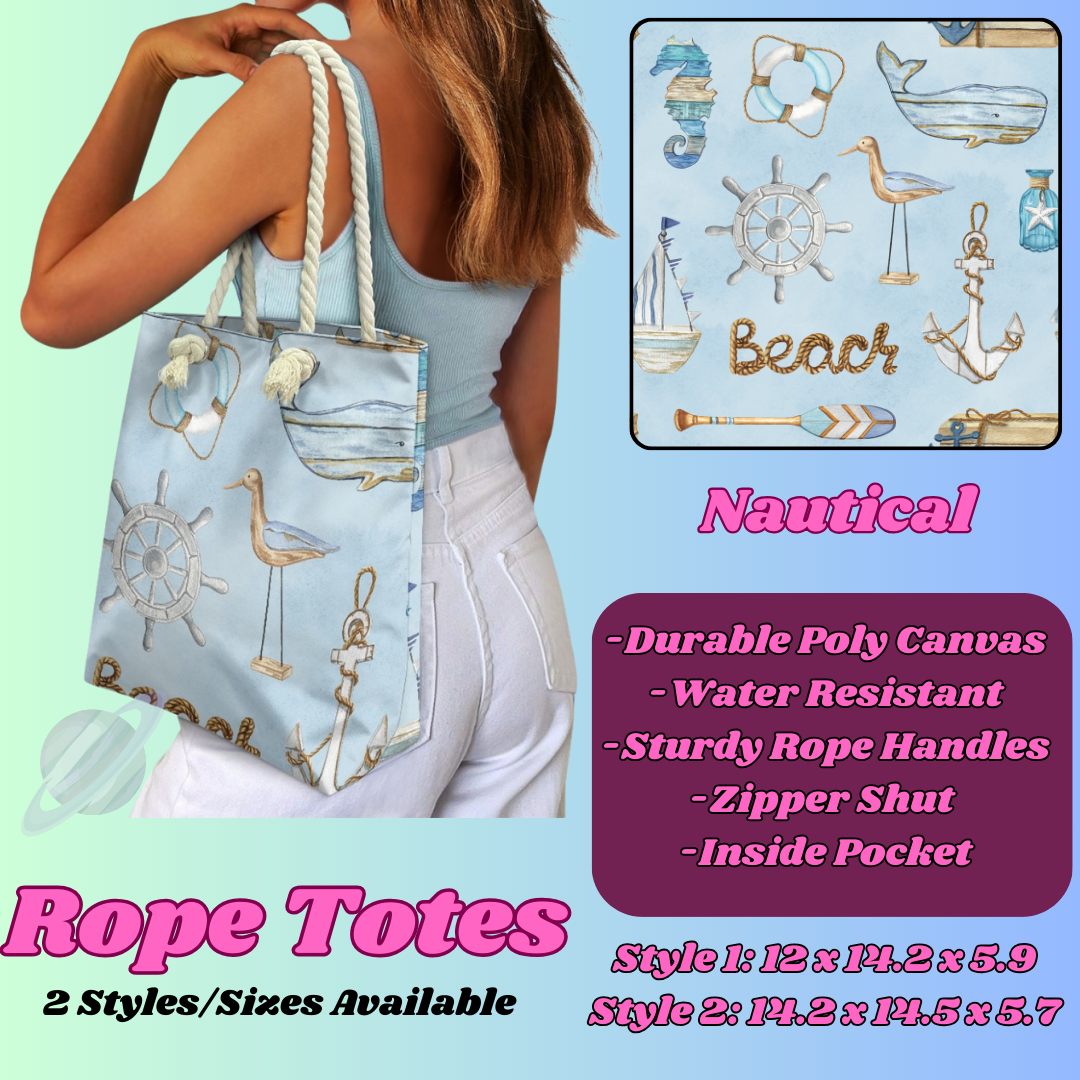 NAUTICAL-ROPE TOTE PREORDER CLOSING 5/6