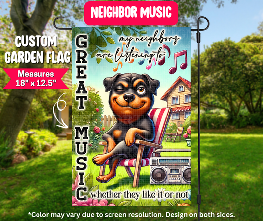 Neighbor Music Garden Flag