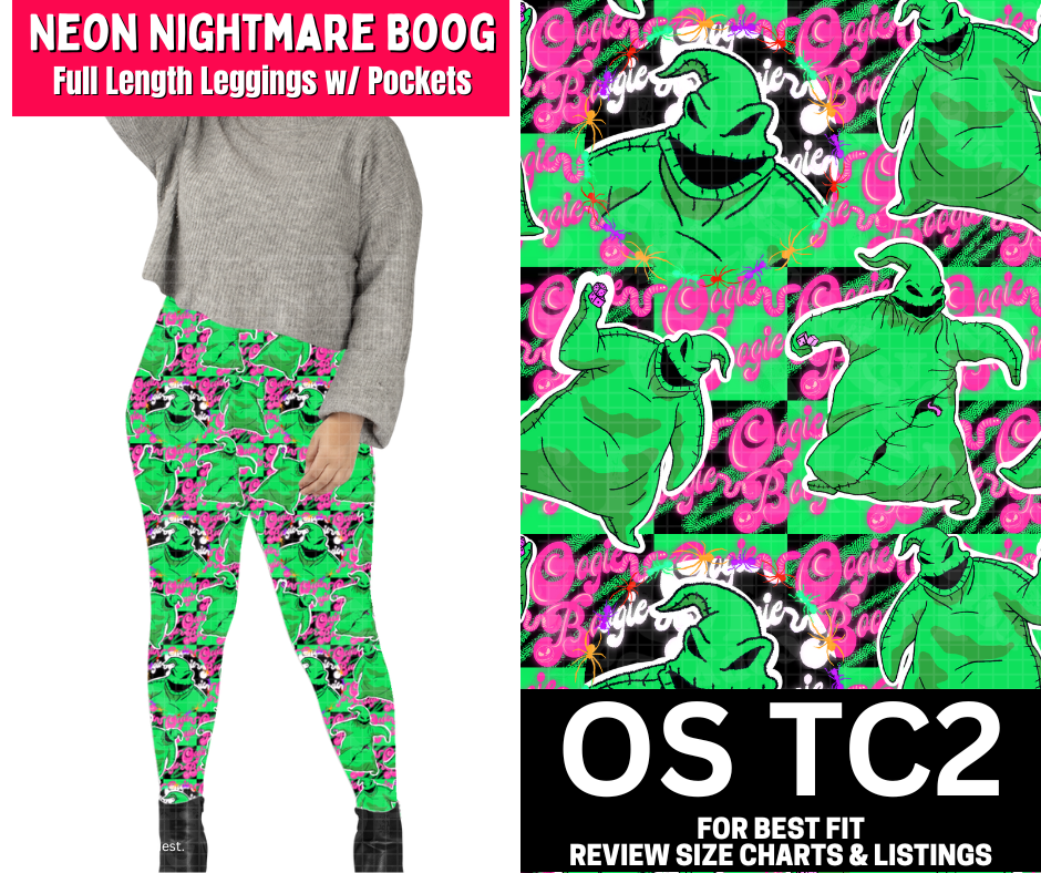 Neon Nightmare Boog Full Length Leggings w/ Pockets