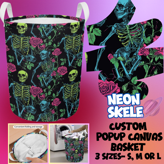 NEON SKELE- STORAGE BASKETS 6- PREORDER CLOSING 5/4