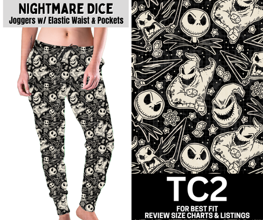 Nightmare Dice Fleece Joggers