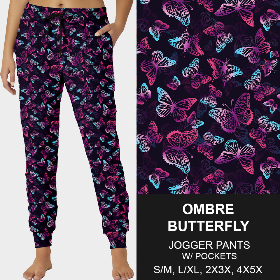 RTS - Ombre Butterfly Joggers