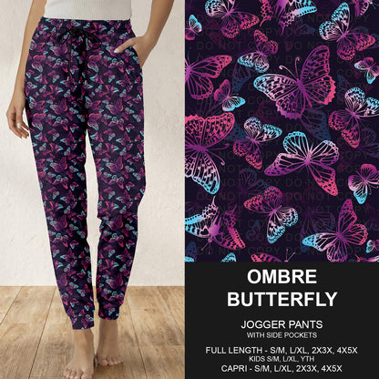 B314 - Preorder Ombre Butterfly Joggers (Closes 9/27. ETA: late Nov.)
