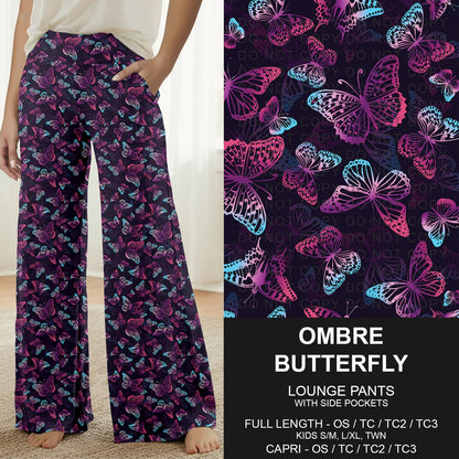 B314 - Preorder Ombre Butterfly Lounge Pants (Closes 9/27. ETA: late Nov.)