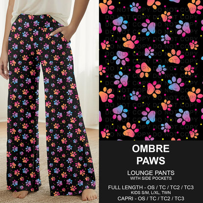B314 - Preorder Ombre Paws Lounge Pants (Closes 9/27. ETA: late Nov.)