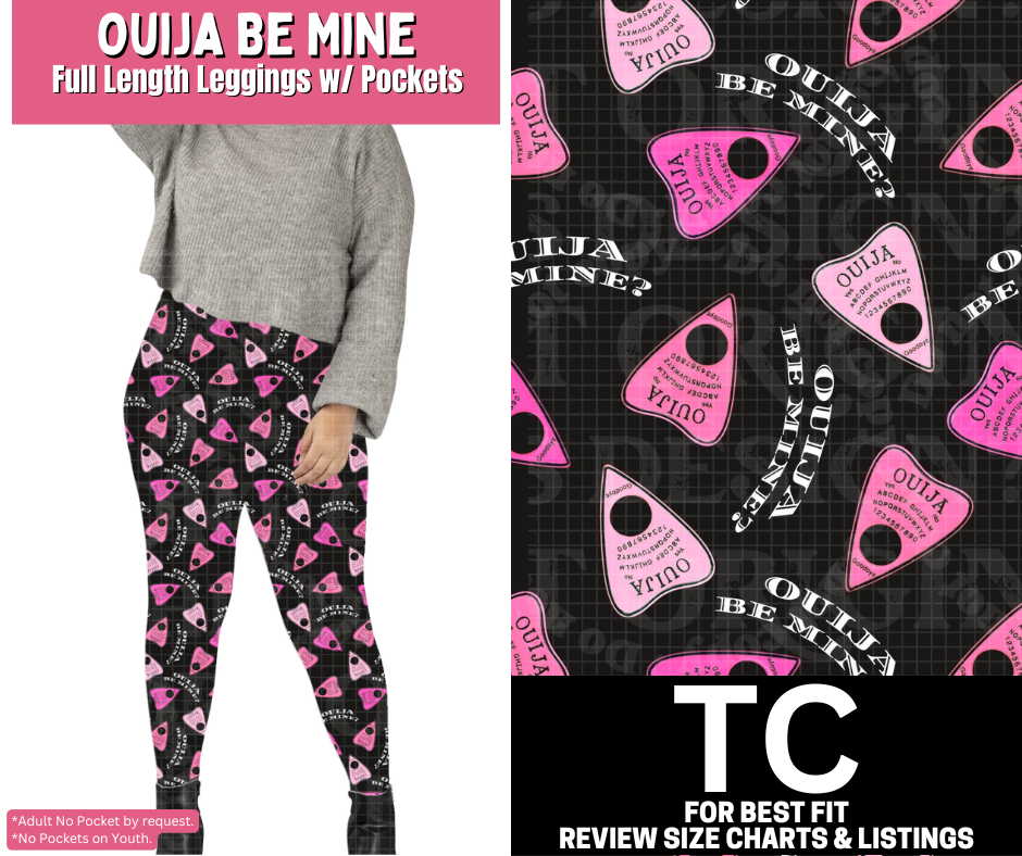Ouija Be Mine Full Length Leggings w/ Pockets