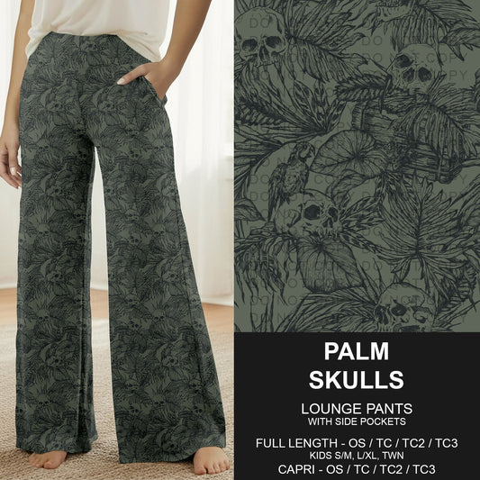B296 - Preorder Palm Skulls Lounge Pants (Closes 6/21. ETA: late Aug.)