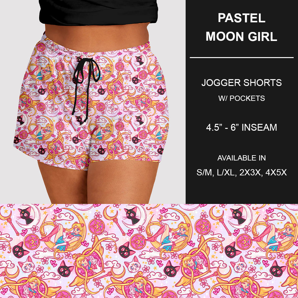 RTS - Pastel Moon Girl Jogger Shorts