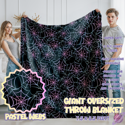 PASTEL WEBS- OVERSIZED THROW BLANKET
