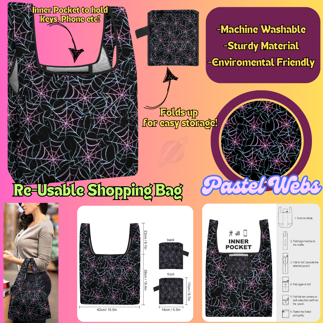 PASTEL WEBS - Re-Usable Shopping Bags PREORDER Closing 1/15