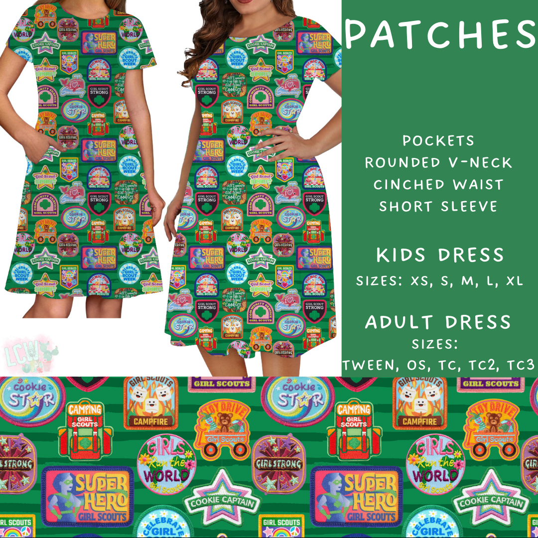 Batch #610 - Cookie Dealer 3 - Closes 11/9 - ETA early Jan - Patches Women's & Girls Dresses