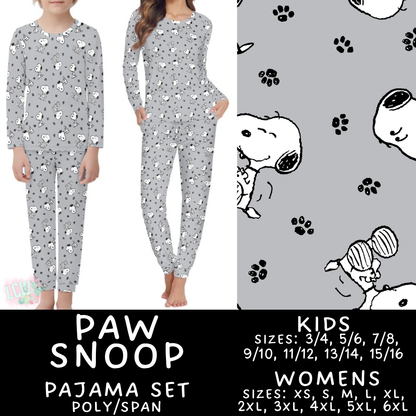 Batch #587 - Family Pajamas 2 - Closes 9/18 - ETA mid Nov - Paw Snoop Women's & Kid's Pajama Sets