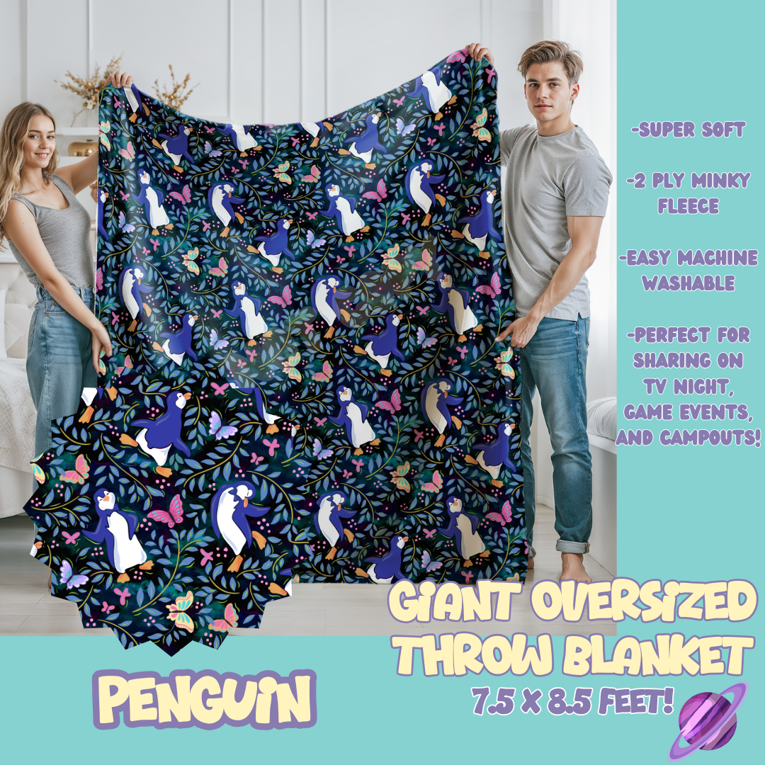 PENGUIN - OVERSIZED THROW BLANKET 11 - PREORDER CLOSING 2/2