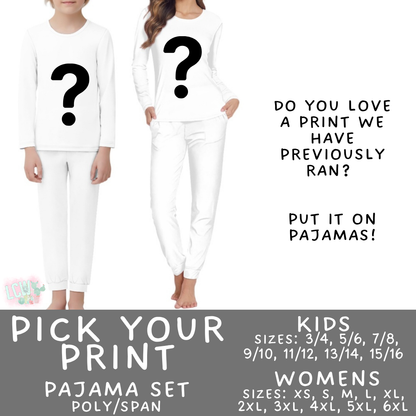 Batch #584 - Christmas Family Pajamas - Closes 9/11 - ETA mid Nov - Pick Your Print Womens & Kids Pajama Set