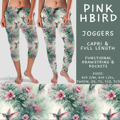 Batch #607 - Fun Run 28 - Closes 11/2 - ETA early Jan - Pink HBird Full and Capri Length Joggers