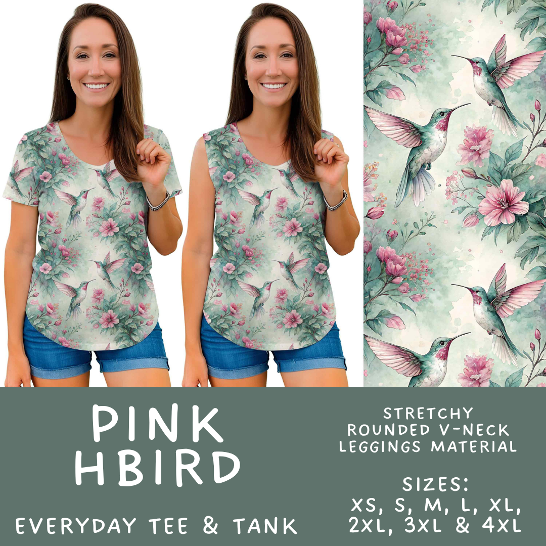 Batch #607 - Fun Run 28 - Closes 11/2 - ETA early Jan - Pink HBird Everyday Tank & Tee