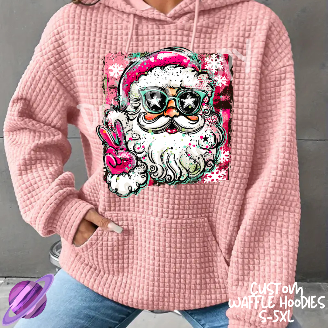 PINK SANTA - CUSTOM WAFFLE HOODIES PREORDER CLOSING 9/30