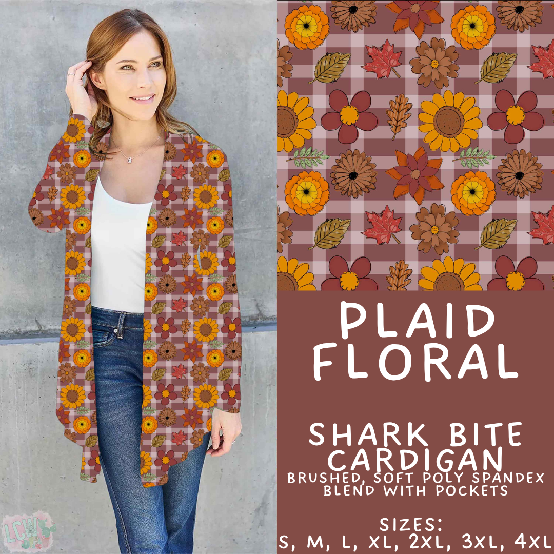 Batch #575 - Fun Run 26 - Closes 8/26 - ETA late October - Plaid Floral Cardigan